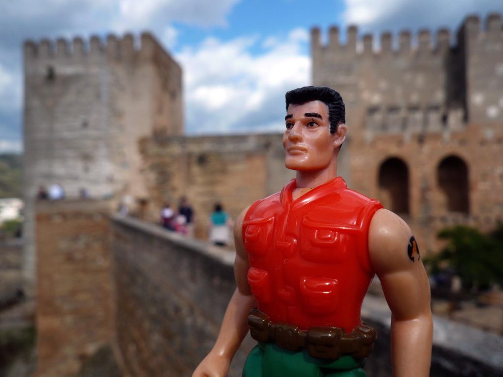 Action Man à l'Alhambra de Grenade